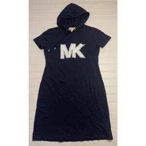 Michael Kors Short Sleeve Hoodie Dress Jewels - Size Women's XS